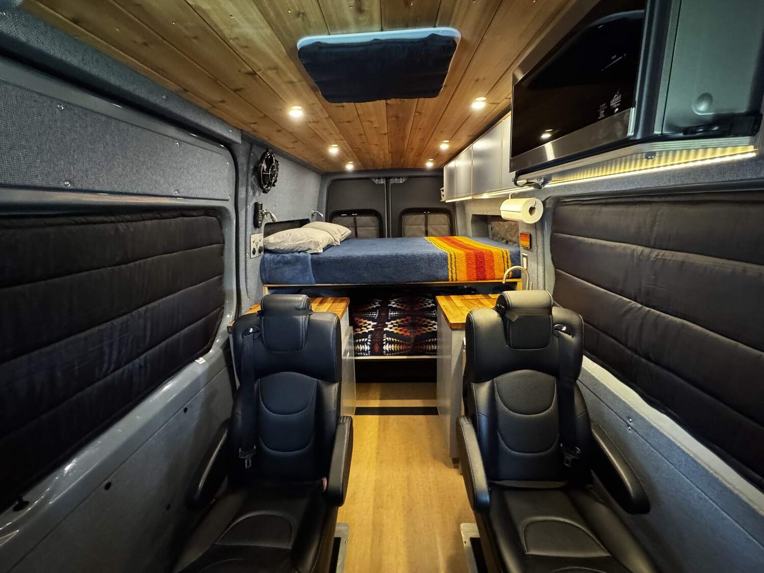 Interior overview from the driver seat looking aft